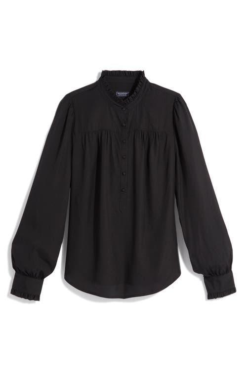 Womens Printed Twill Button-Front Shirt Product Image
