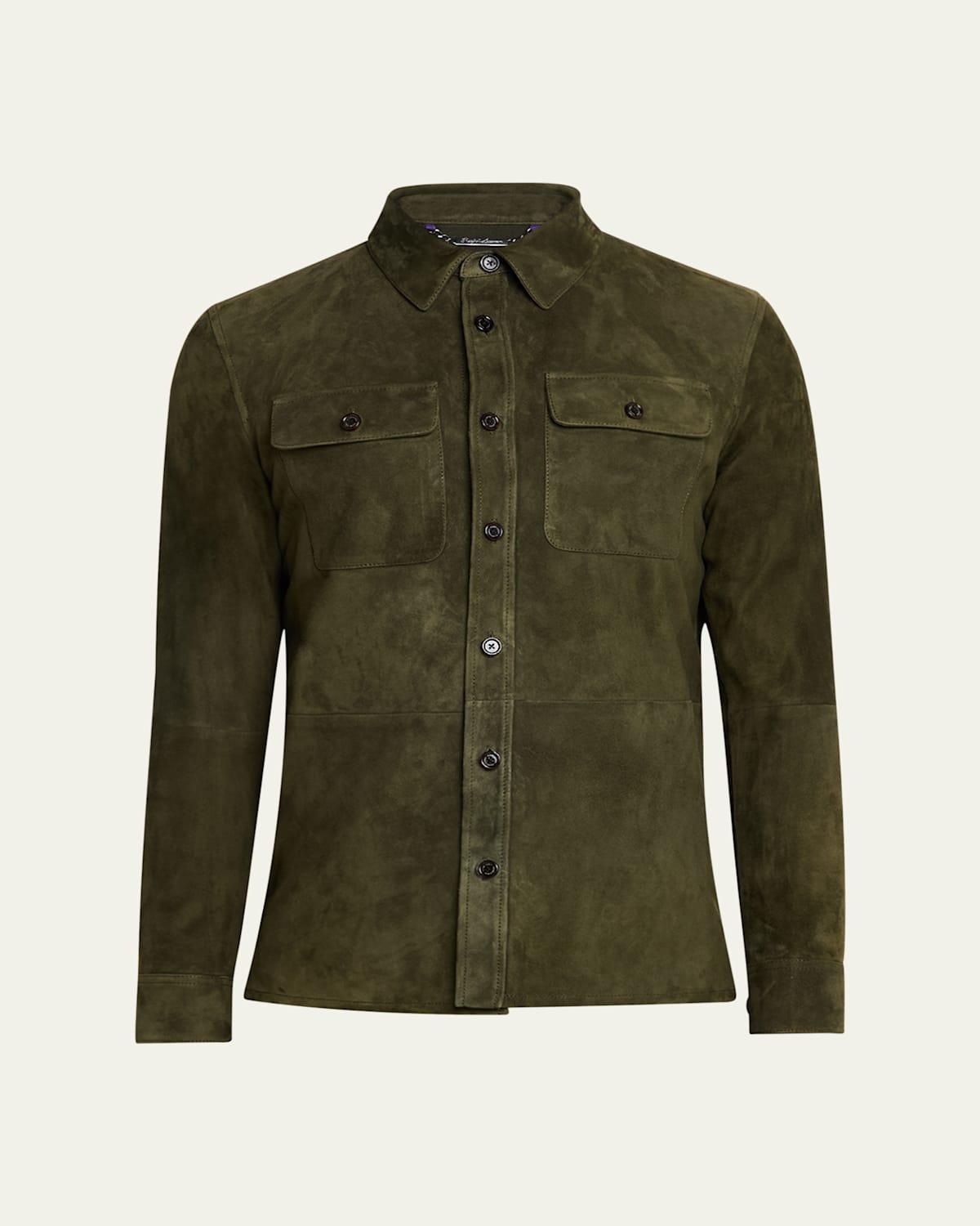 Mens Suede Overshirt Product Image