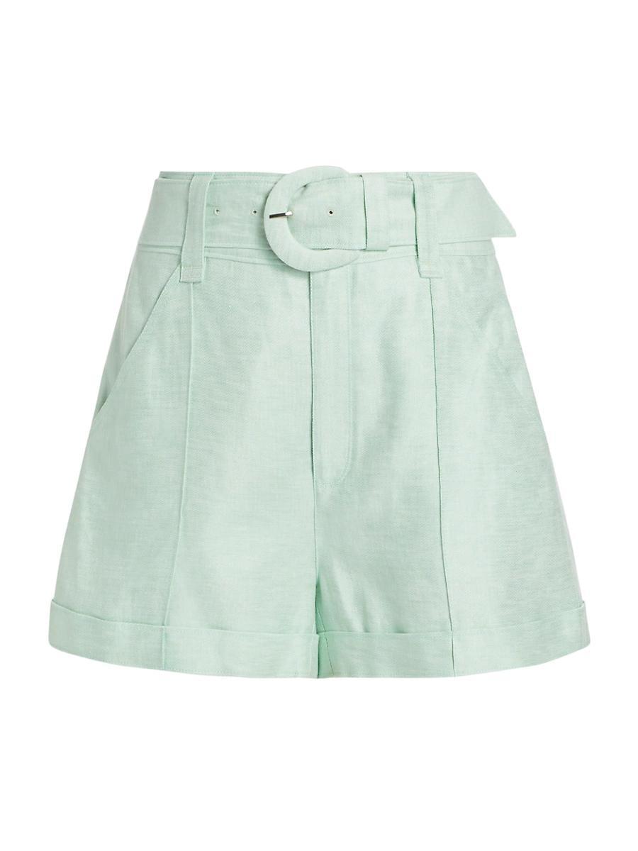 Womens Aldi Linen-Cotton Tie-Waist Shorts Product Image