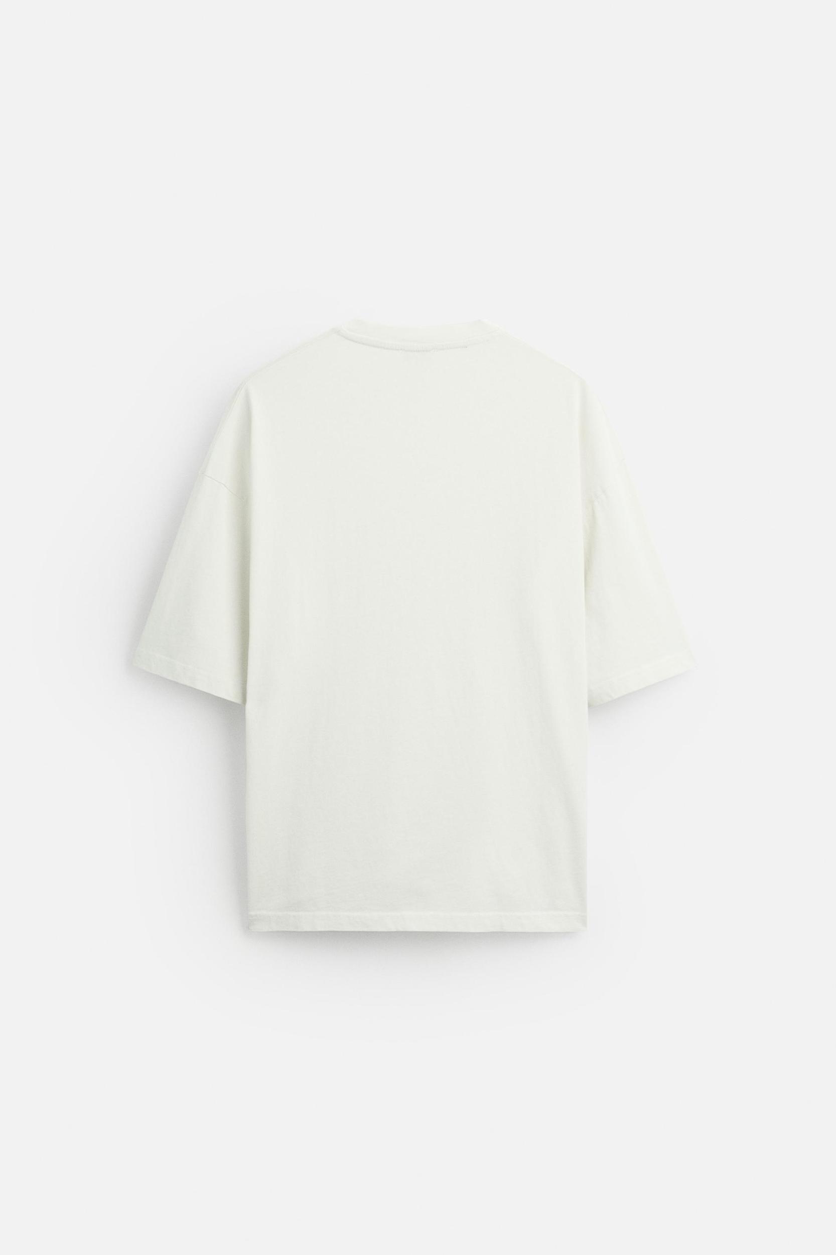 T-SHIRT WITH TONAL EMBROIDERY Product Image