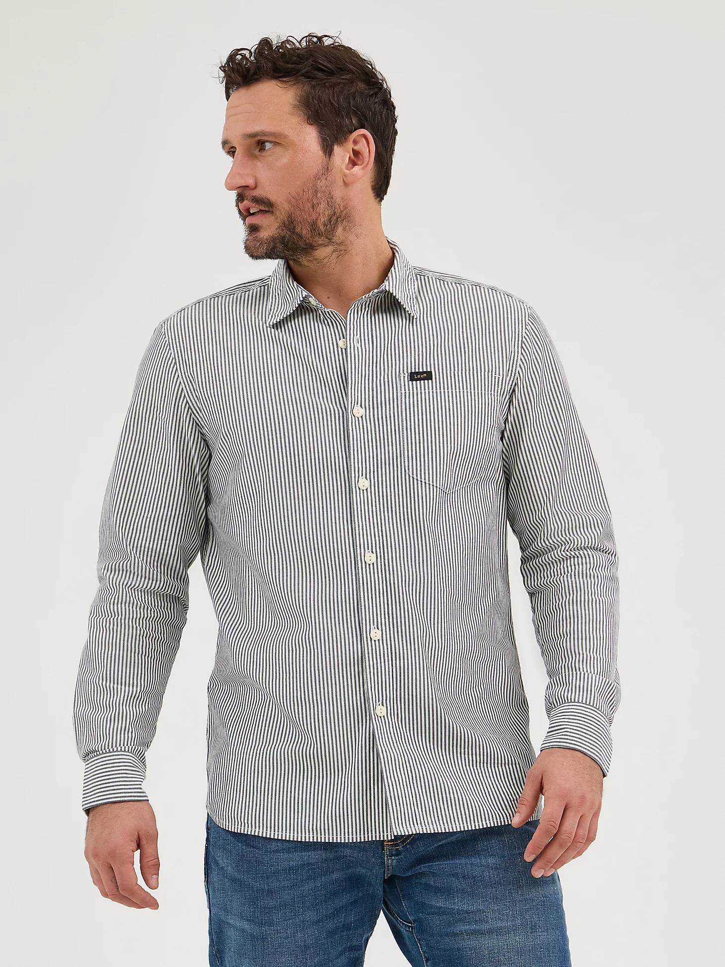 Men's Extreme Motion All Purpose Stripe Button Down Shirt | Men's Tops | Lee® Product Image