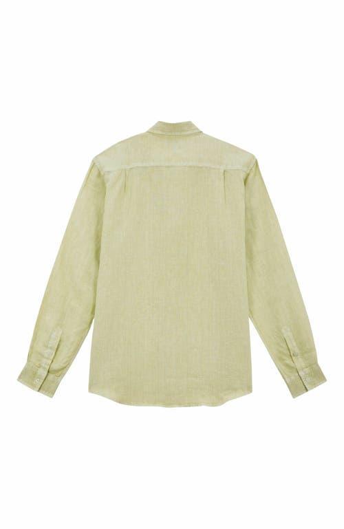 Mens Linen Button-Up Shirt Product Image