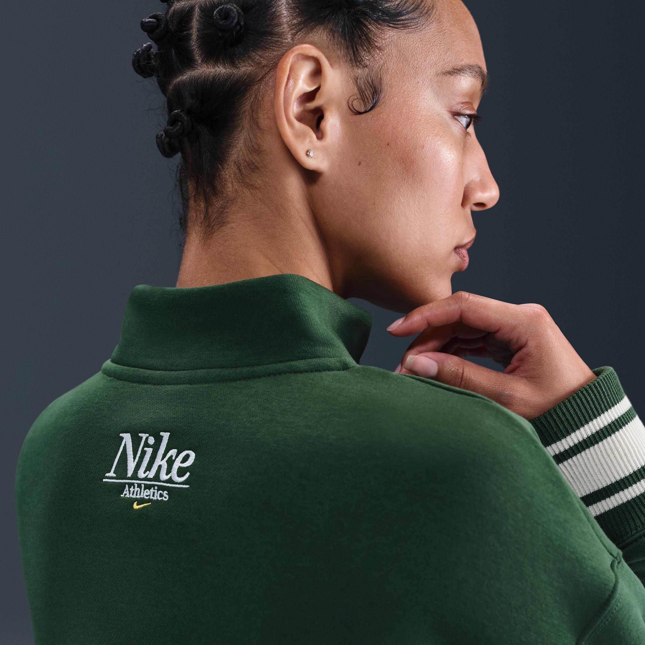 Women's Nike Sportswear Phoenix Fleece Oversized 1/4-Zip Long Sweatshirt Product Image
