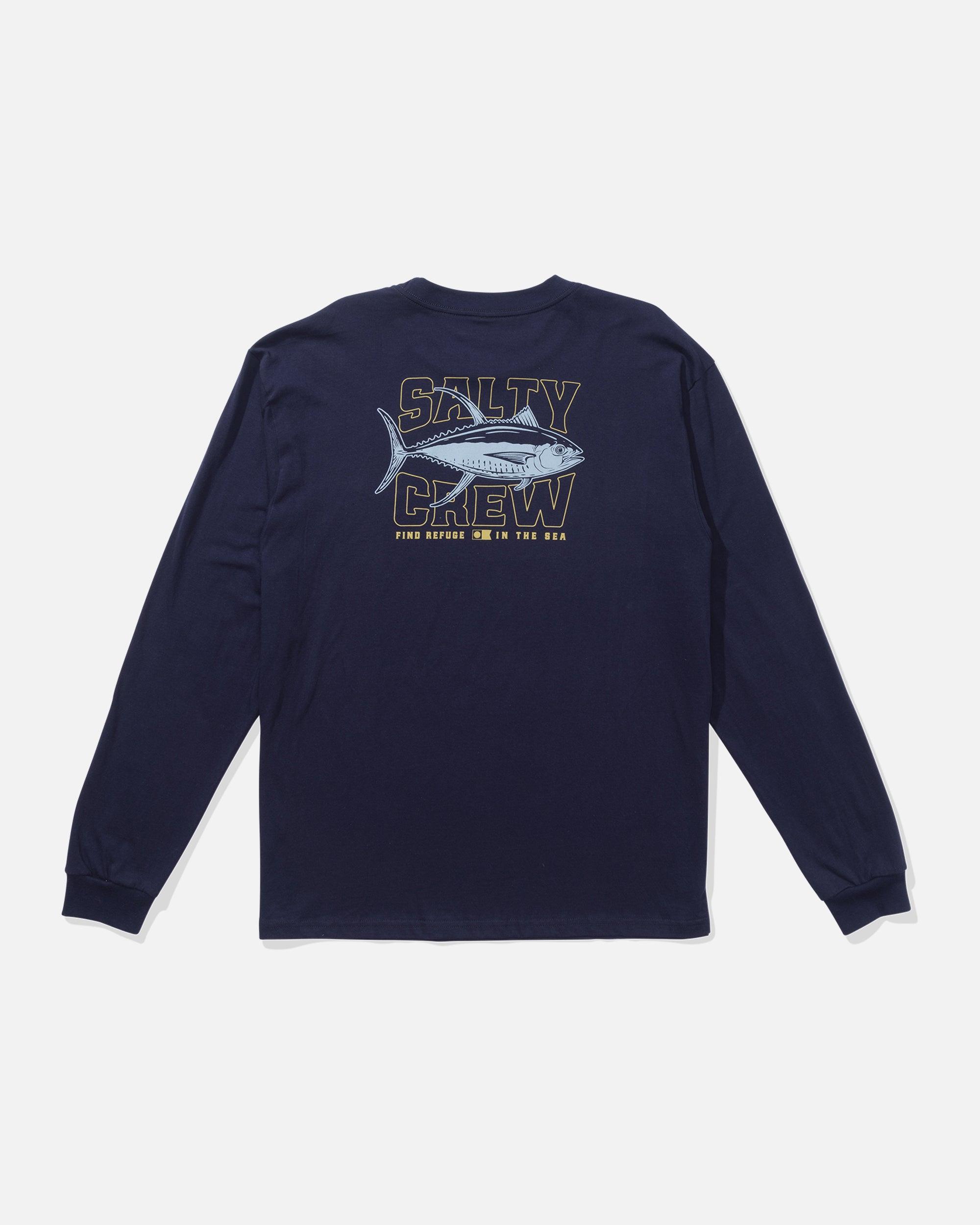 Big Game Long Sleeve Tee - Navy Male Product Image
