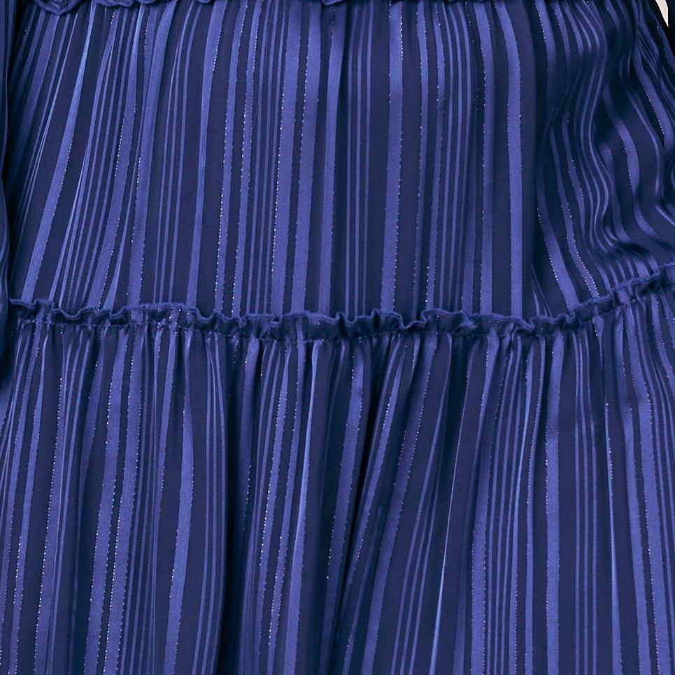 Figueroa & Flower Satin Stripe Midi Dress - Plus Female Product Image