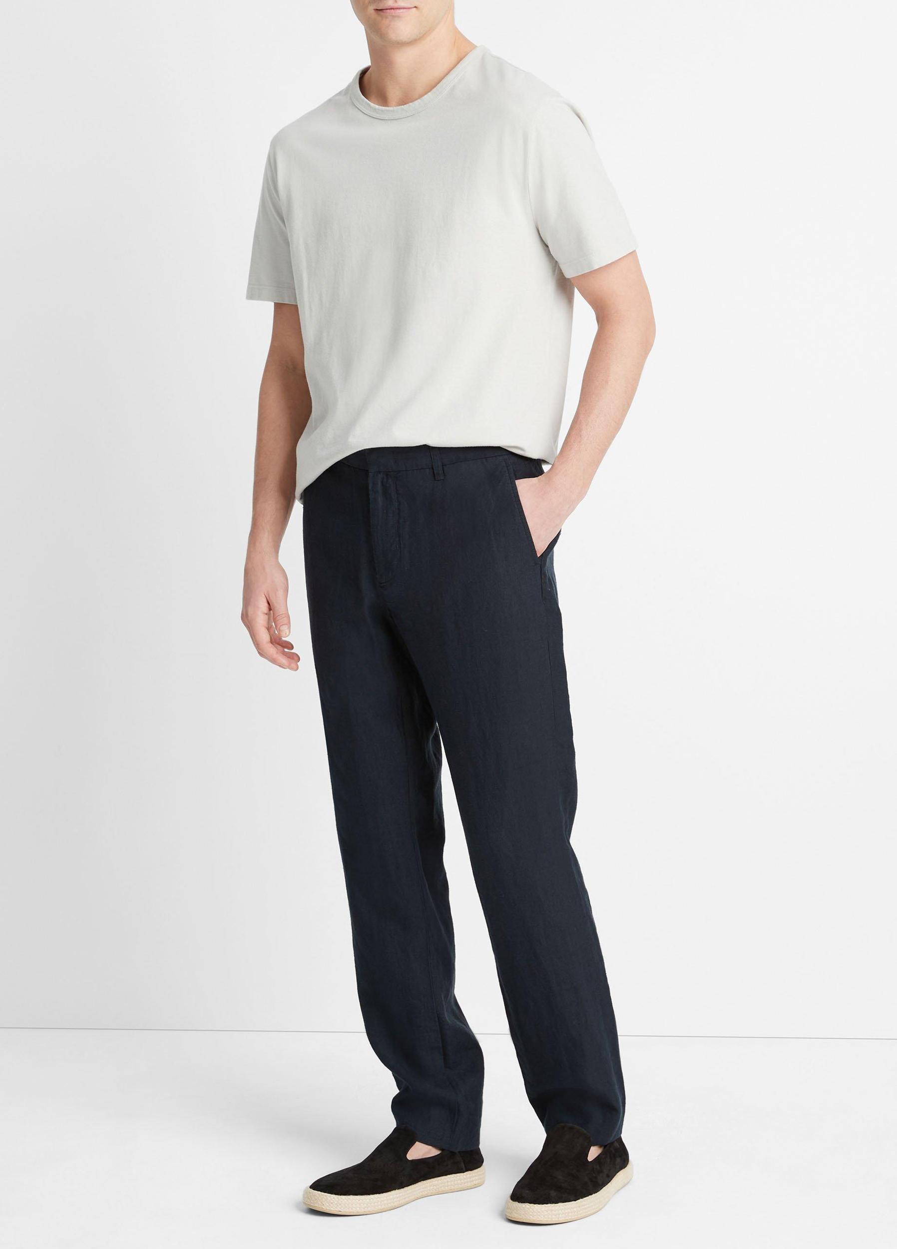 Mens Relaxed Hemp Griffith Pant, Pumice Rock, Size 36 Vince Product Image