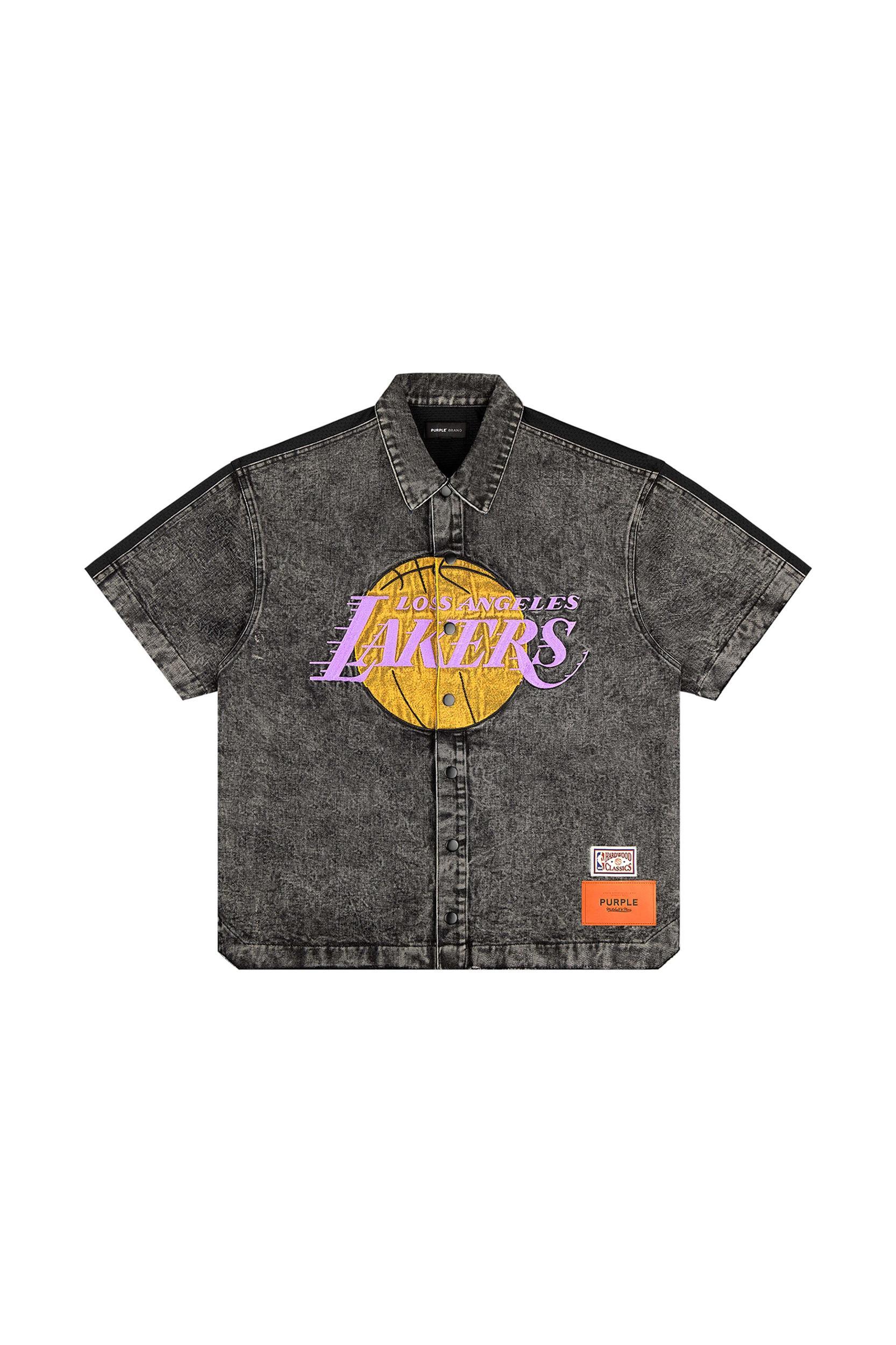 LA Lakers Snap Shirt Male Product Image