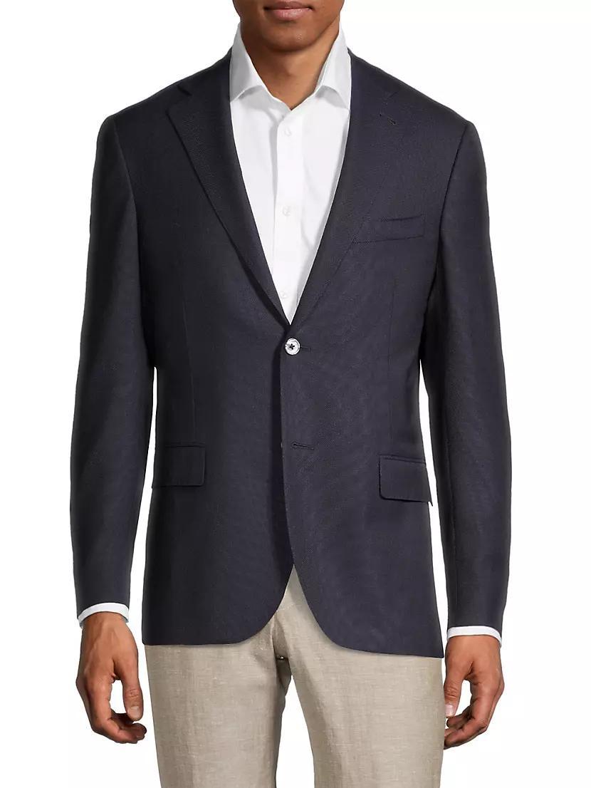 Mens Wool Hopsack Blazer Product Image