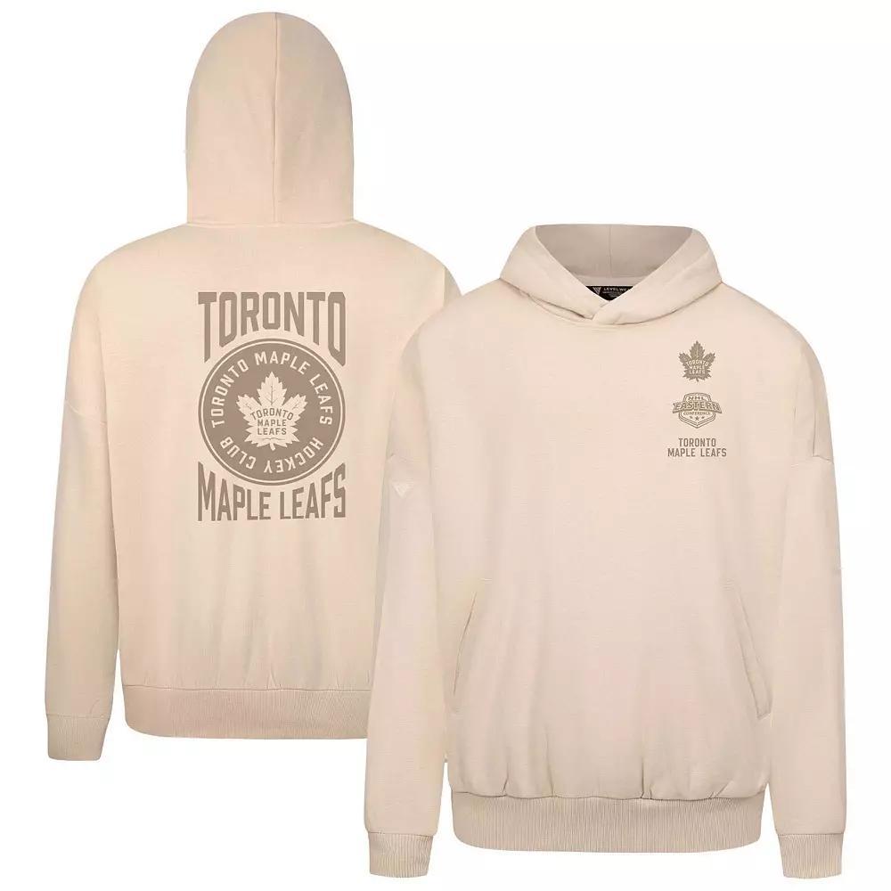 Mens Levelwear Cream Toronto Maple Leafs Contact Stamp Pullover Hoodie Product Image