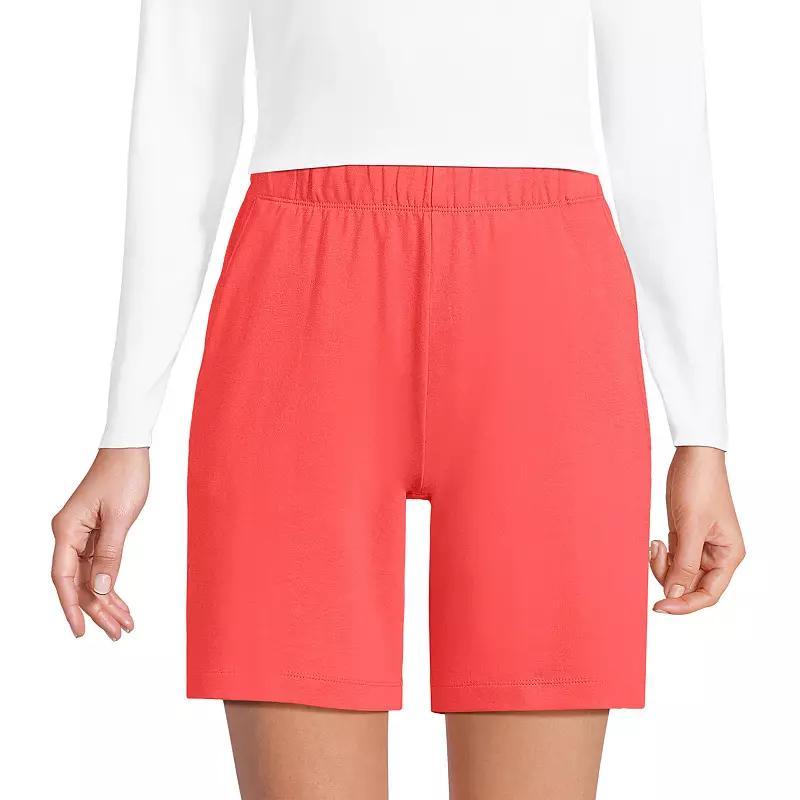 Petite Lands' End Sport Knit Pull-On Shorts, Women's, Size: Large Petite, Lily  Green Product Image
