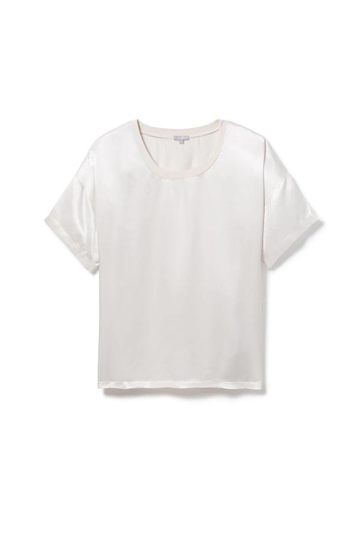 Kennedy Satin Crew-Neck Tee Product Image