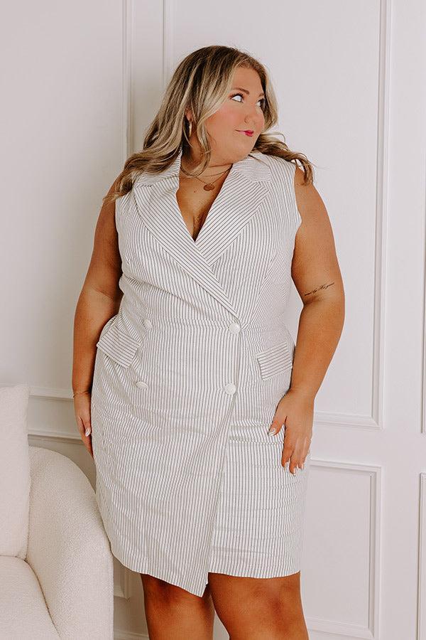 Country Club Chic Wrap Dress Curves Product Image