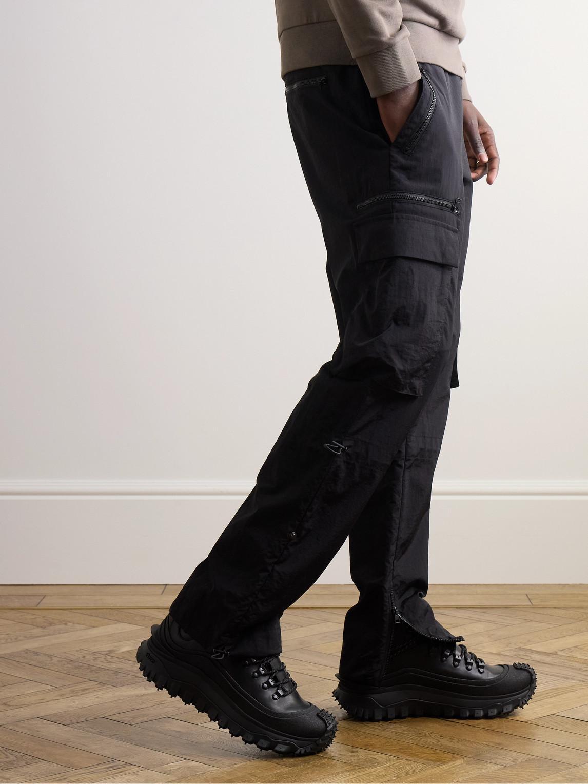 MONCLER Trailgrip High Gtx Leather High-top Sneakers In Black Product Image