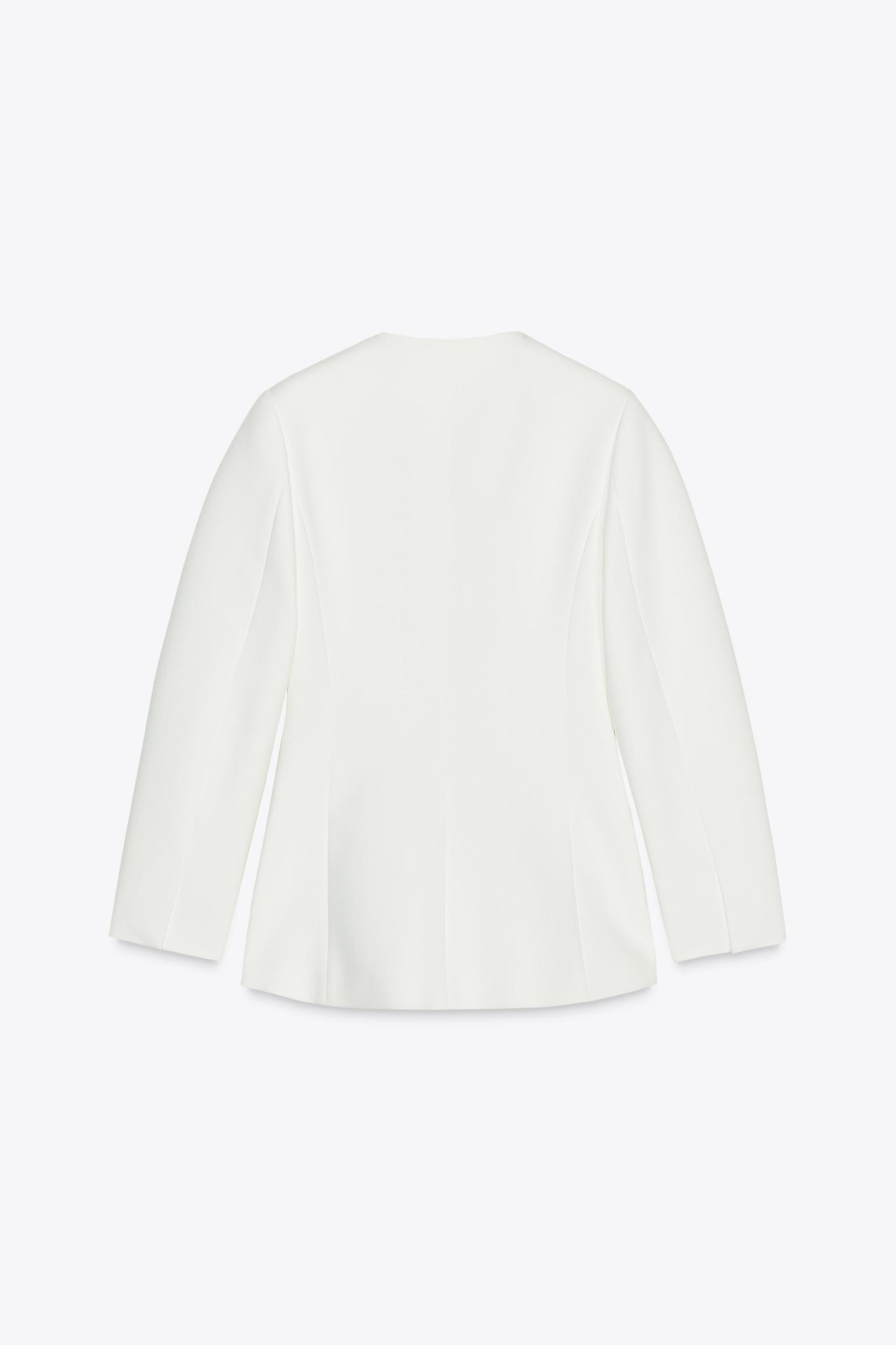 LAPELLESS FITTED BLAZER Product Image