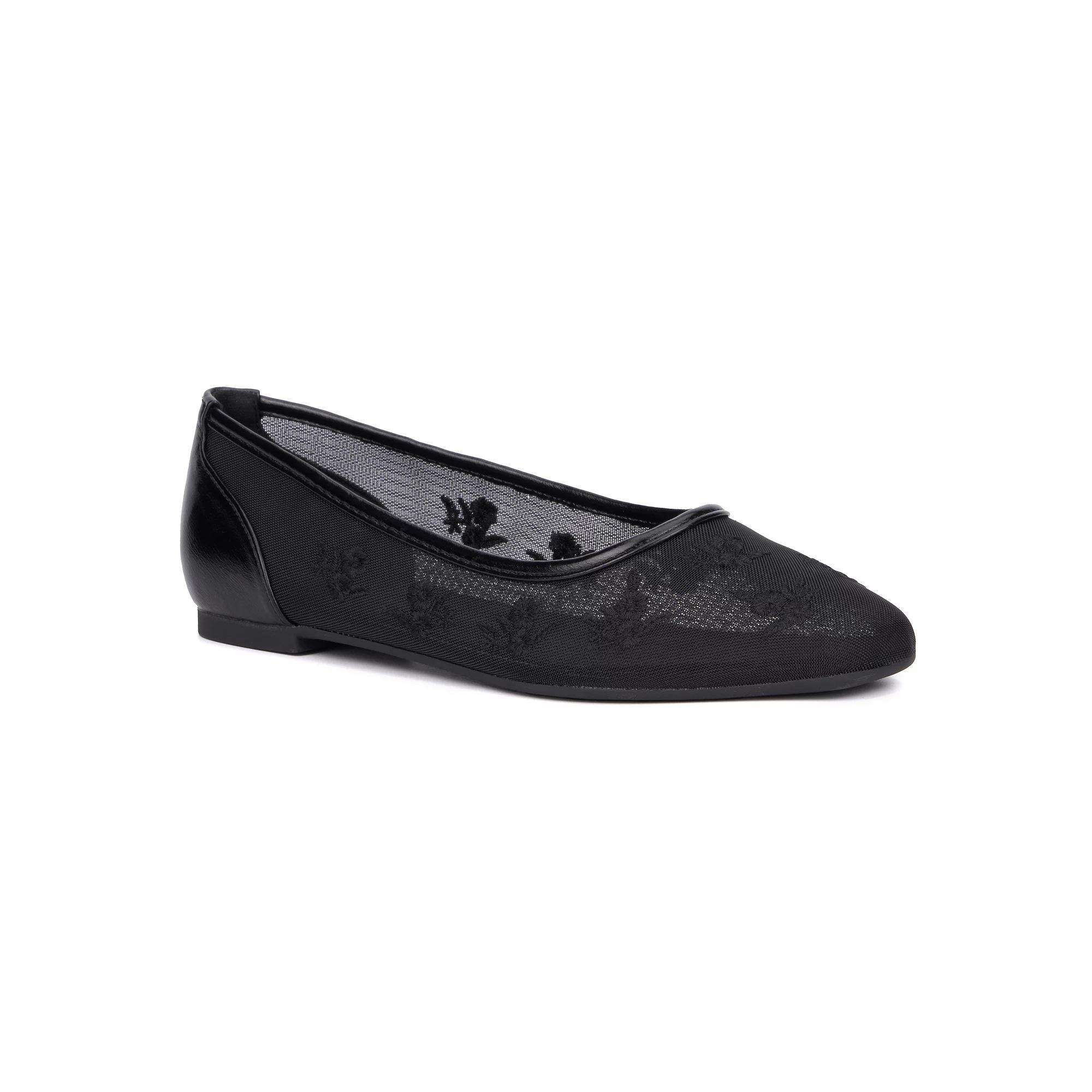 New York & Company® Women's Bardot Ballet Flats, Size: 7, Black Product Image