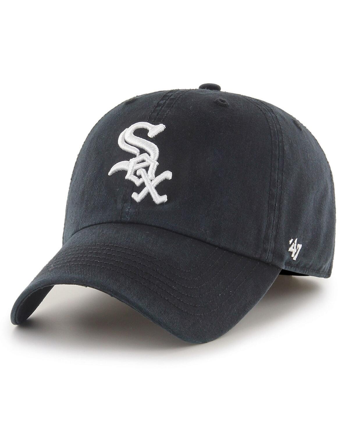 Men's '47 Black Chicago White Sox Franchise Logo Fitted Hat, Size: 2XL Product Image