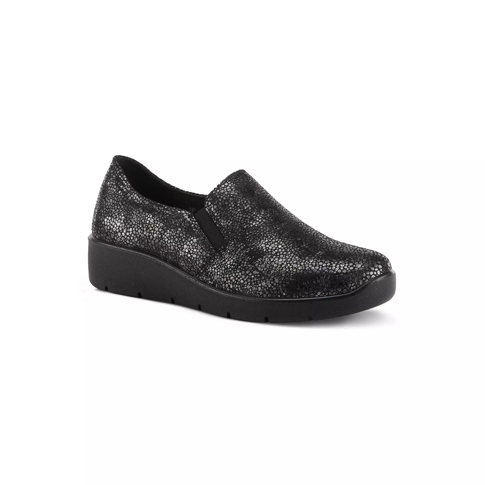 Flexus by Spring Step Pellegrini Women's Slip-on Shoes, Size: 38, Black Team Product Image