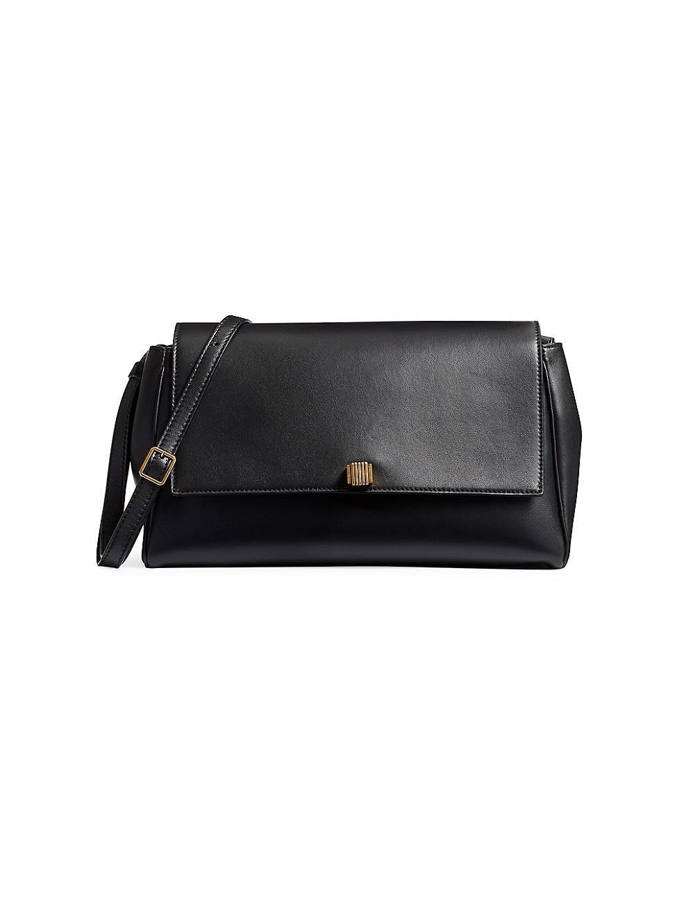Womens Audrey Leather Crossbody Bag Product Image
