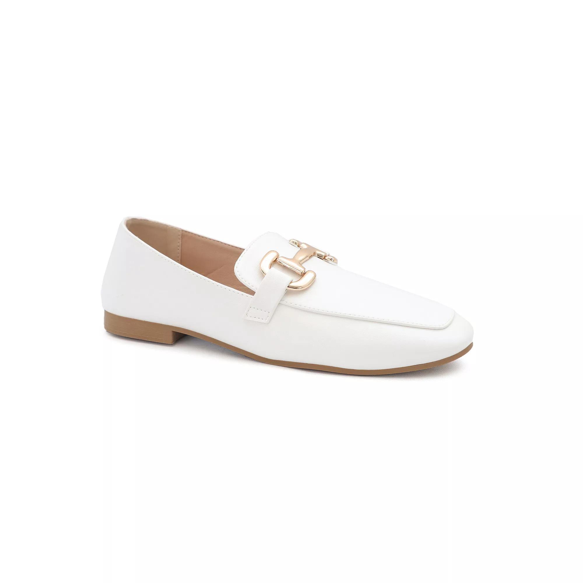 Yoki Edline-22 Women's Loafers, Size: 8.5, White Product Image
