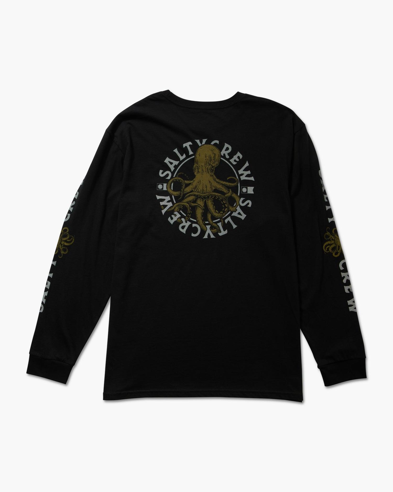 Tentacles Long Sleeve Tee - Black Male Product Image
