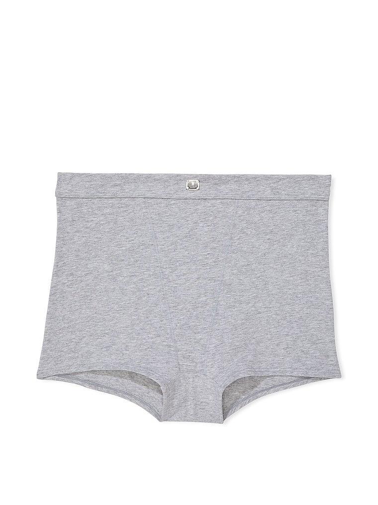 Logo Cotton High-Waist Boyshort Panty Product Image