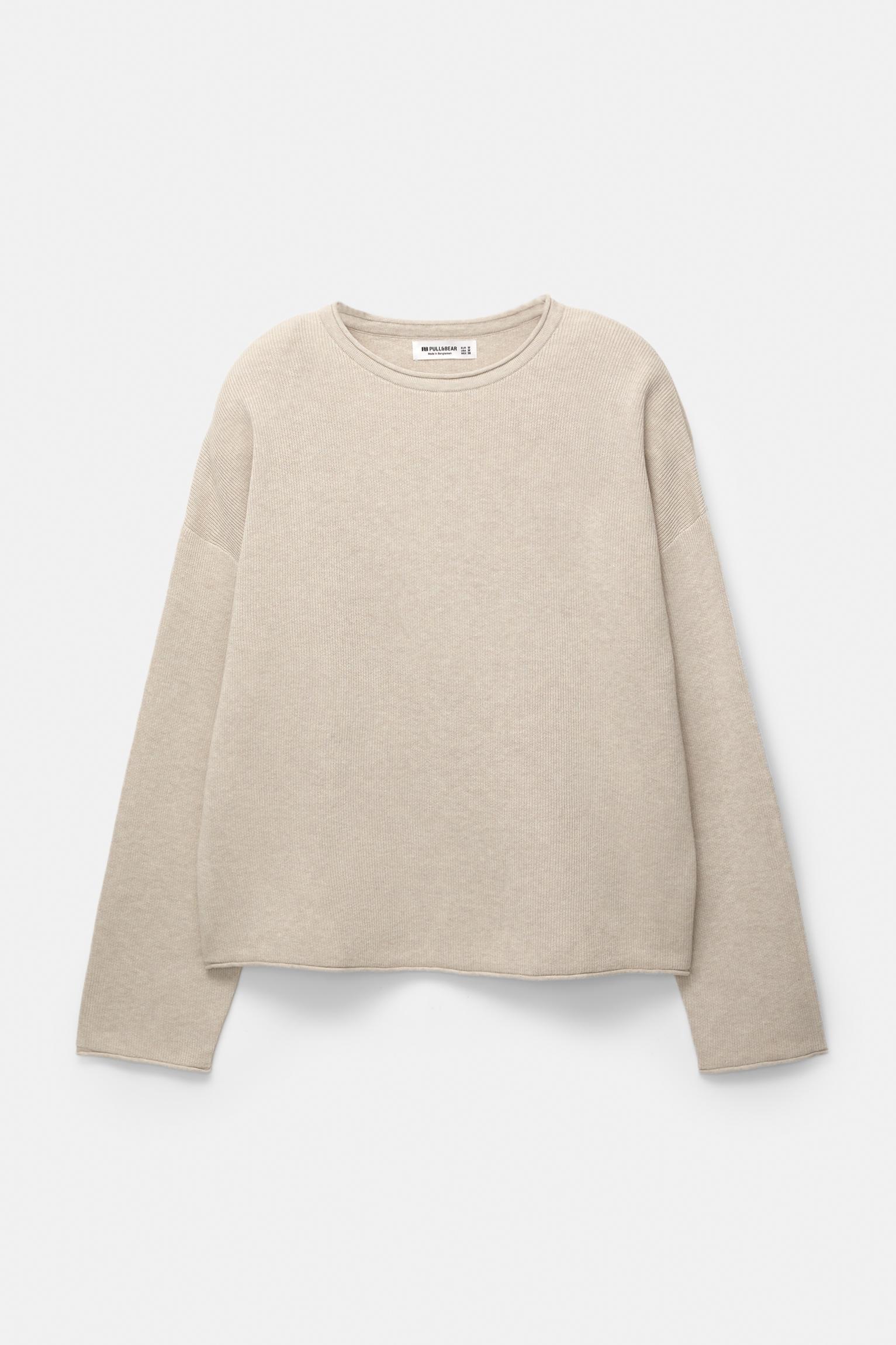 Faded raw edge sweater Product Image
