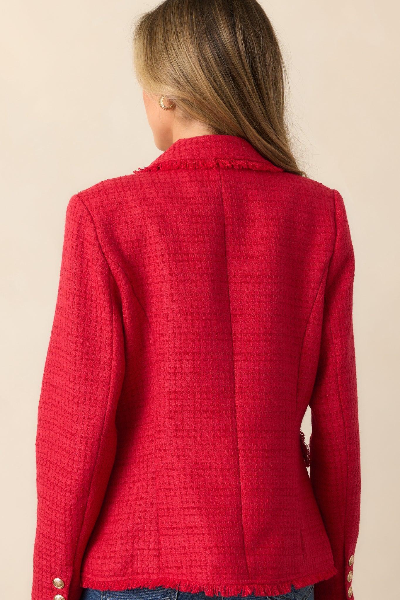 Made For This Red Tweed Blazer Product Image