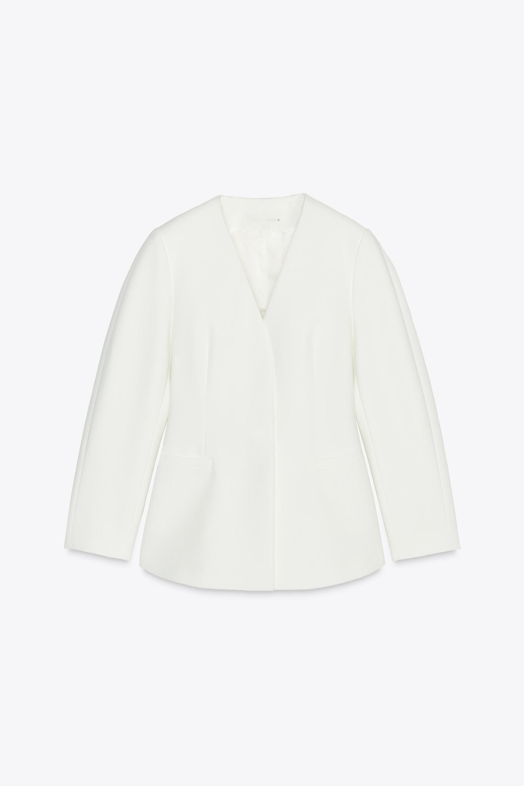LAPELLESS FITTED BLAZER Product Image
