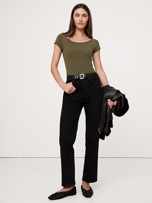 Refined Scoop-Neck T-Shirt Product Image