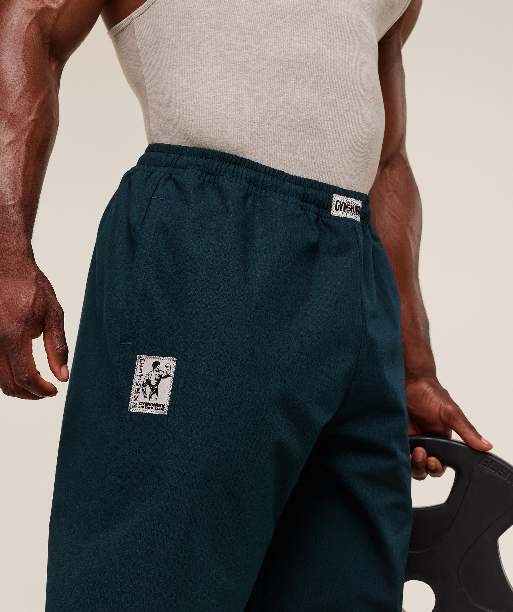 Gymshark Straight Leg Pumper Pants - Deep Petrol Blue Male Product Image