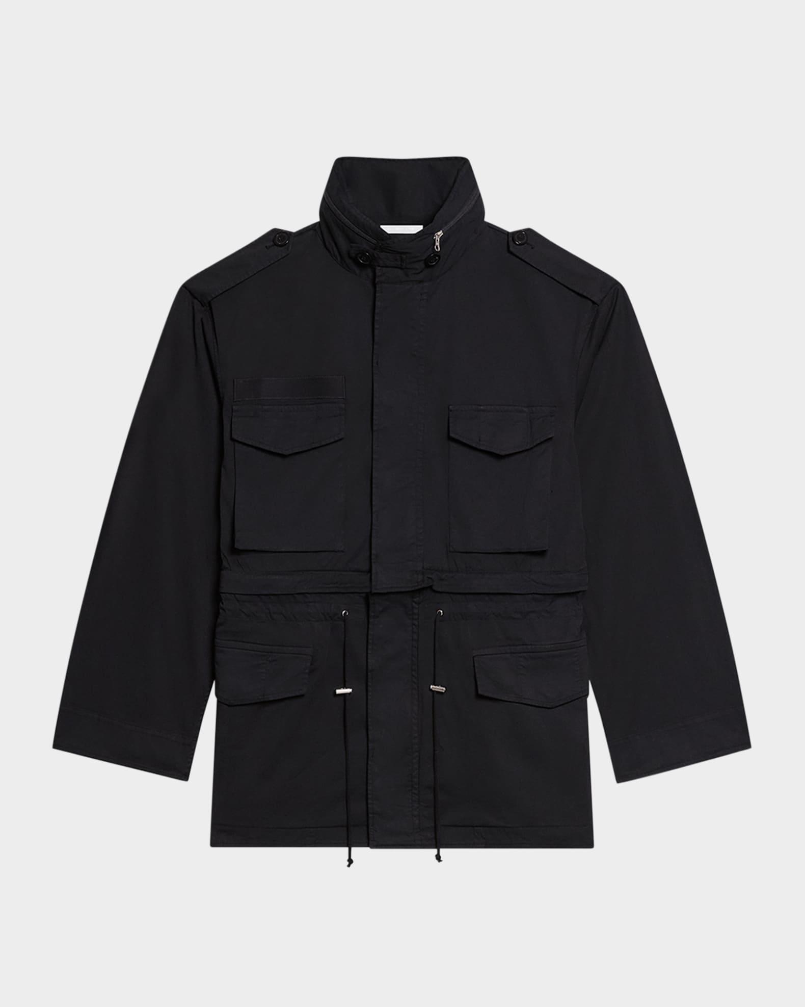 Mens Field Jacket with Stowaway Hood Product Image