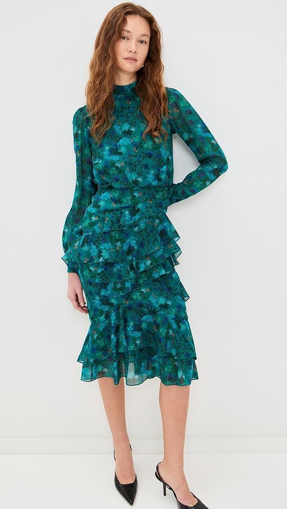 SALONI Isa Ruffle Dress | Shopbop Product Image