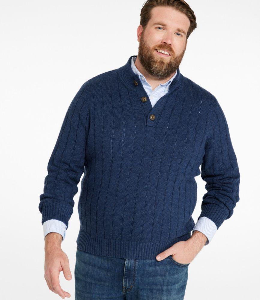 Men's Riverton Wool/Cotton Sweater, Mockneck Product Image