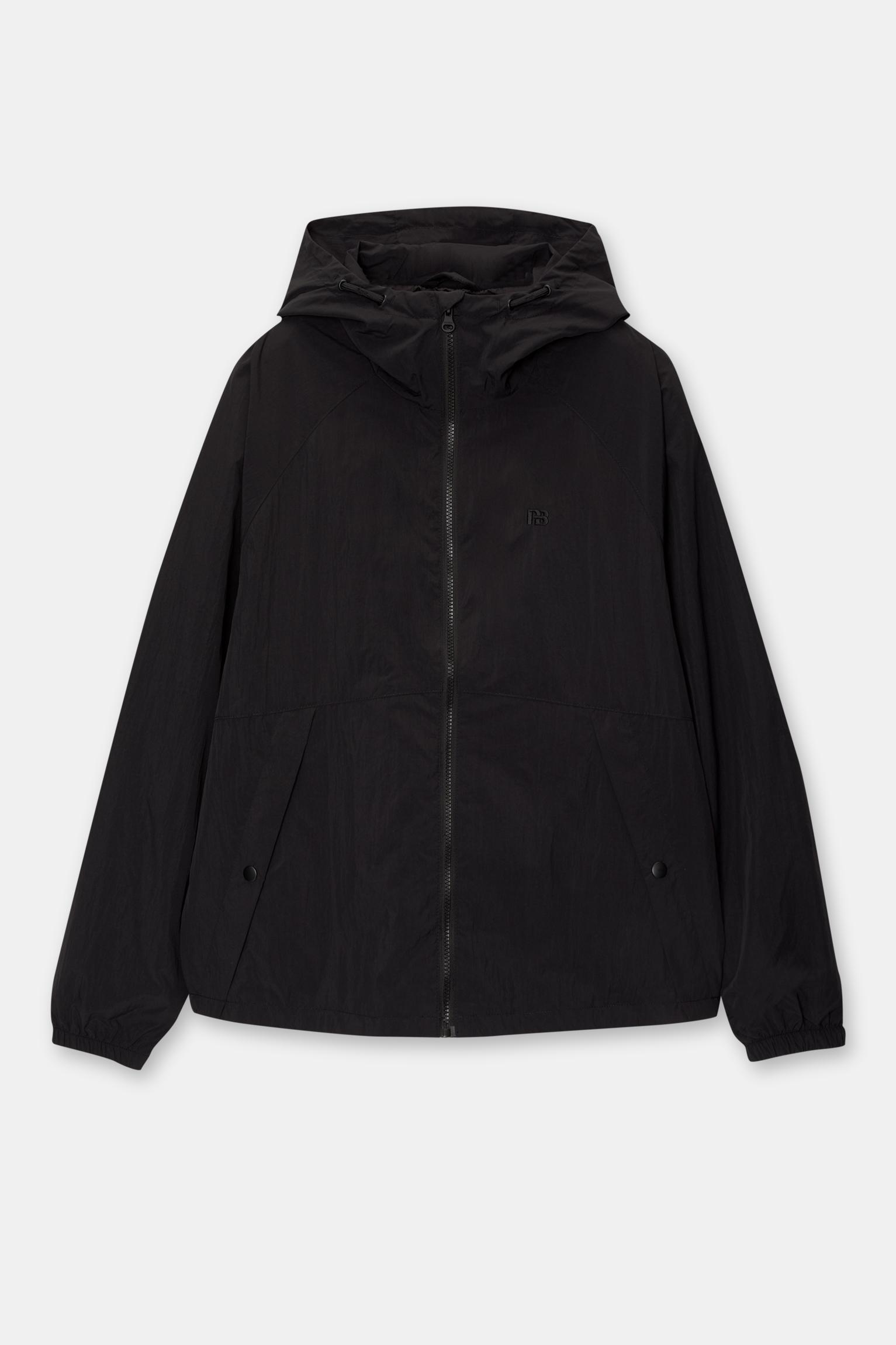 Lightweight color block raincoat Product Image