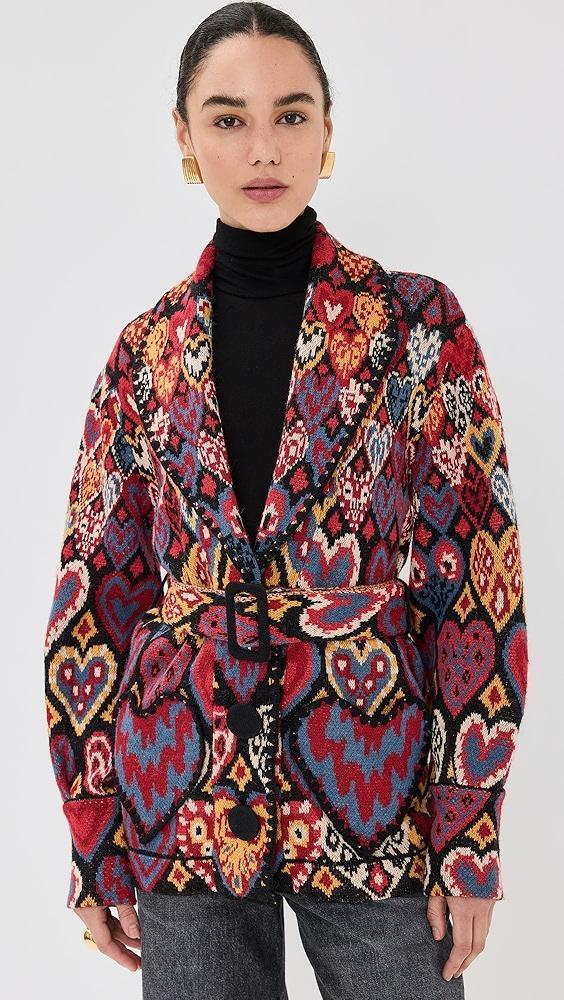 FARM Rio Hearts Ikat Knit Blazer | Shopbop Product Image
