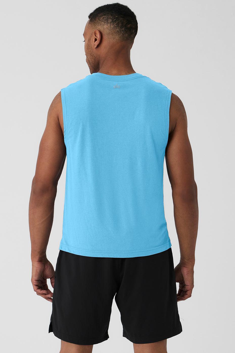The Triumph Muscle Tank - Azure Blue Product Image