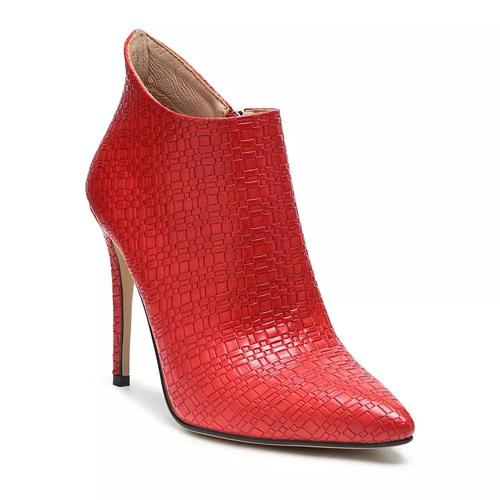 Rag & Co Lolita Women's Stiletto Ankle Boots, Size: 10, Red Product Image