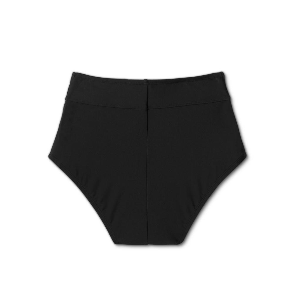 Womens Full Coverage Tummy Control High Waist Bikini Bottom - Kona Sol Black XS Product Image