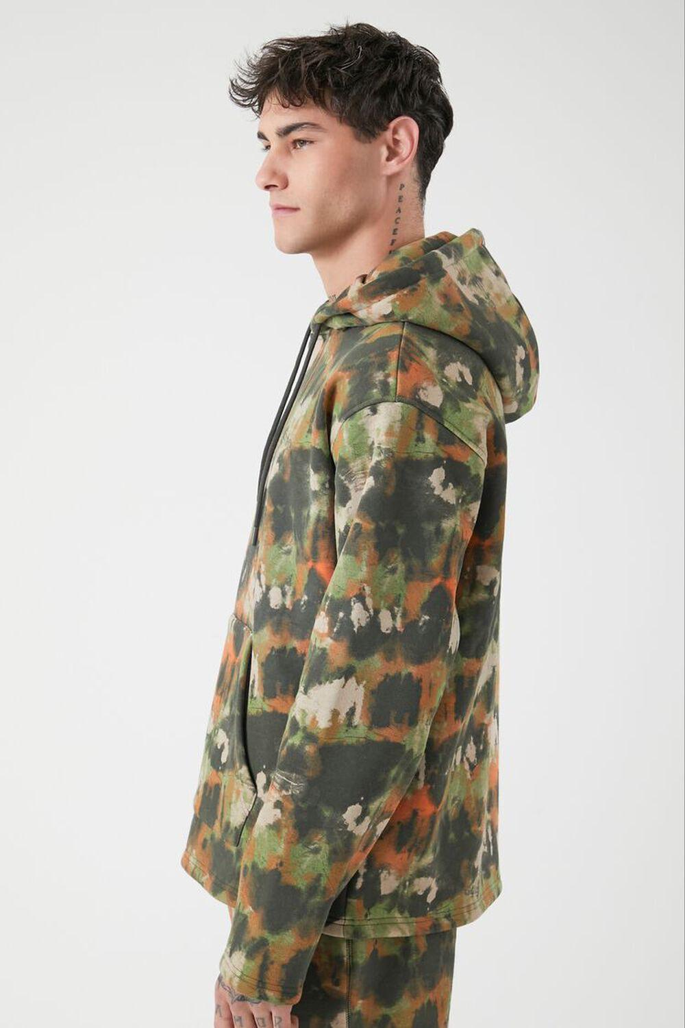 Abstract Print Drawstring Hoodie | Forever 21 Product Image