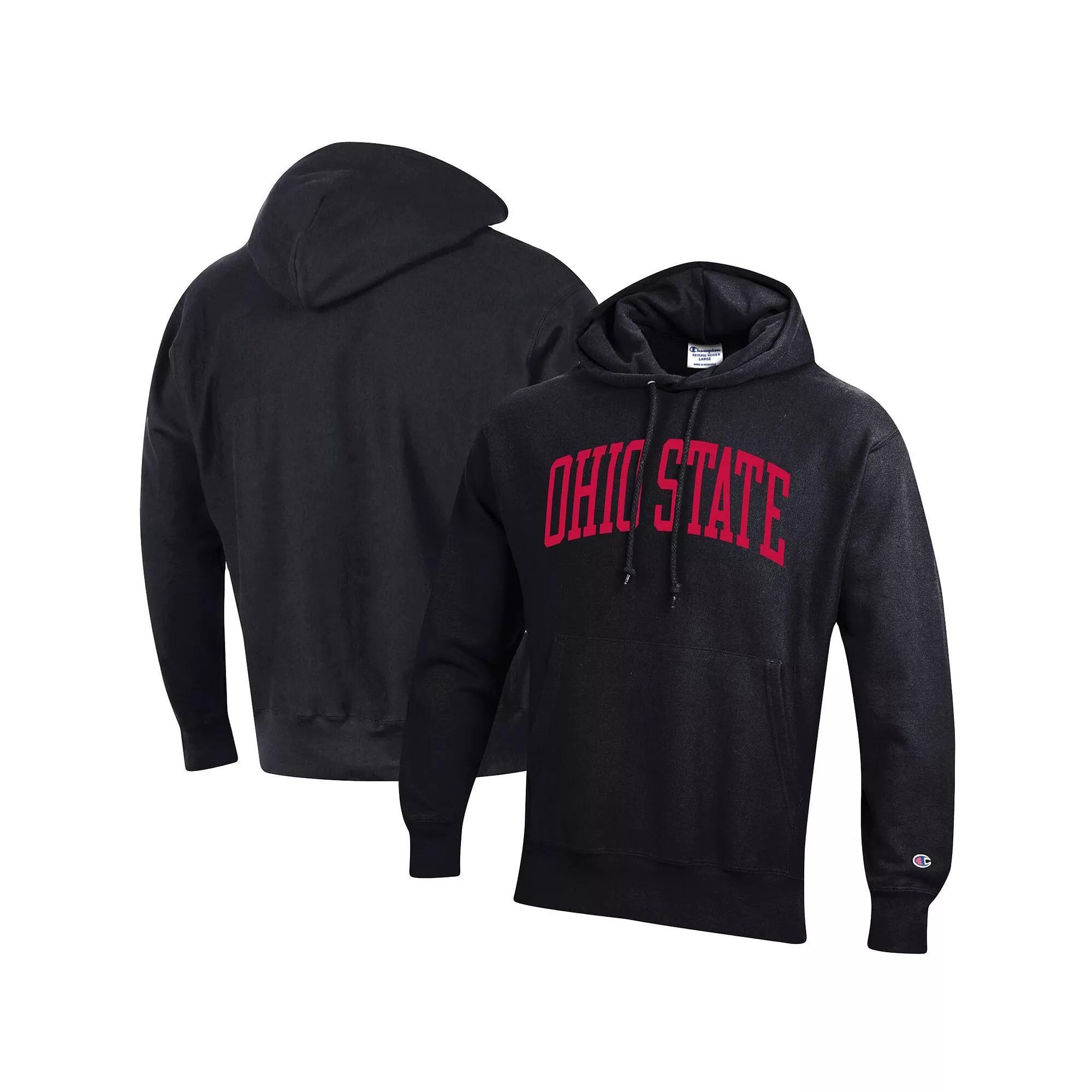 Men's Champion Black Missouri Tigers Team Arch Reverse Weave Pullover Hoodie, Size: Medium Product Image