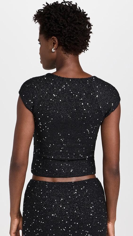 GUIZIO Miki Sequin Knit Top | Shopbop Product Image