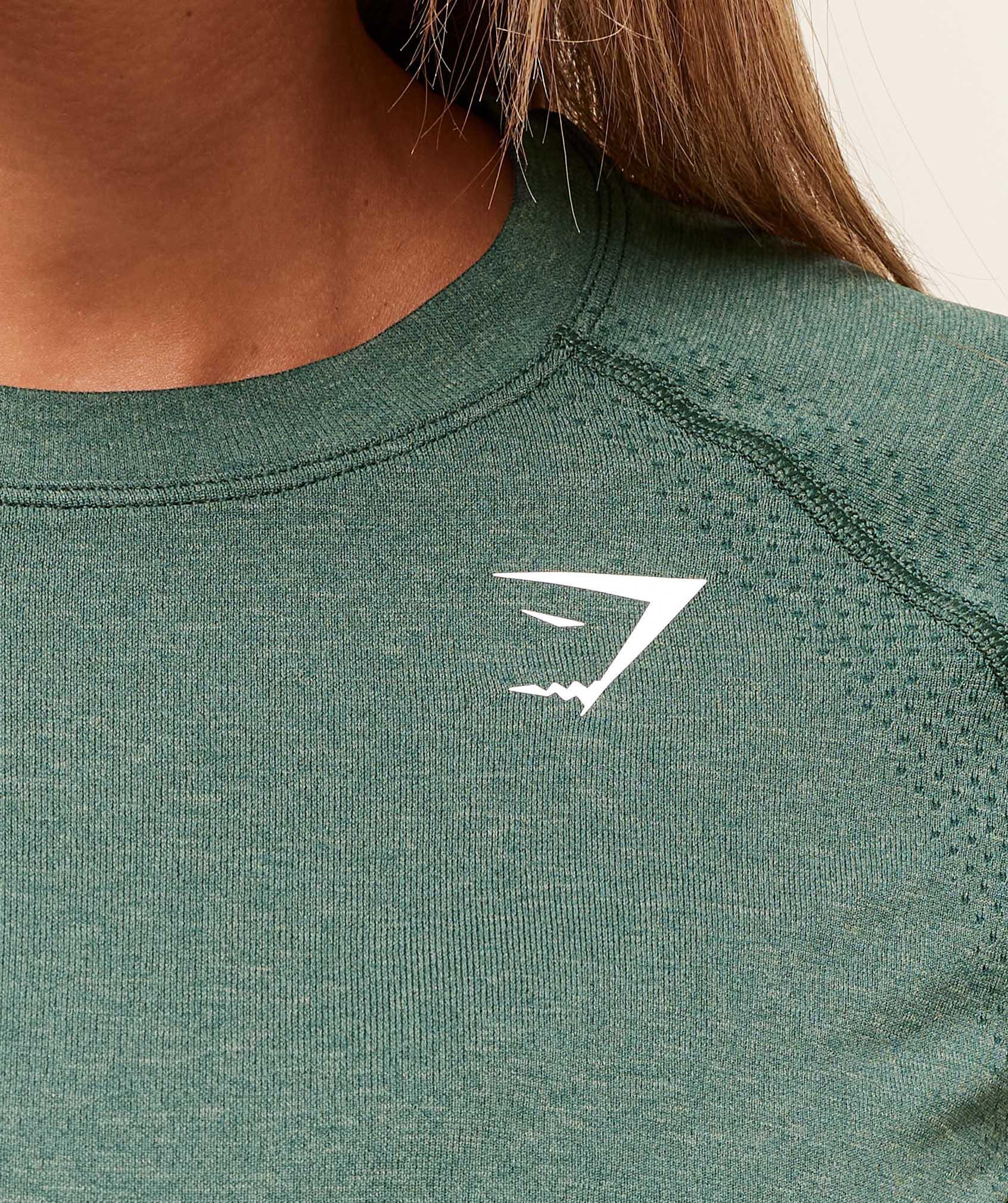 Gymshark Vital Light T-Shirt - Obsidian Green Marl Female Product Image