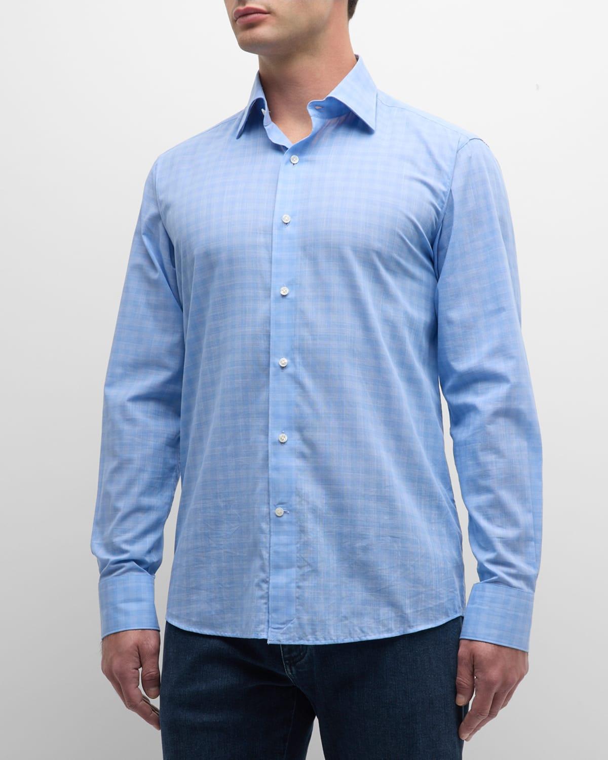 Men's Pitney Tonal Check Cotton Sport Shirt Product Image