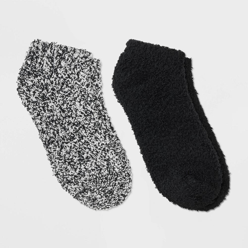 Womens Marled 2pk Cozy Low Cut Socks - Auden 4-10: Recycled Polyester, Spandex, Knit, Machine Washable Product Image
