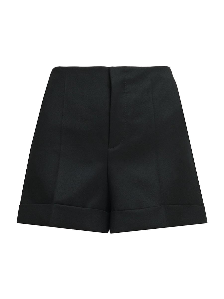 Womens Wool Trouser Shorts Product Image