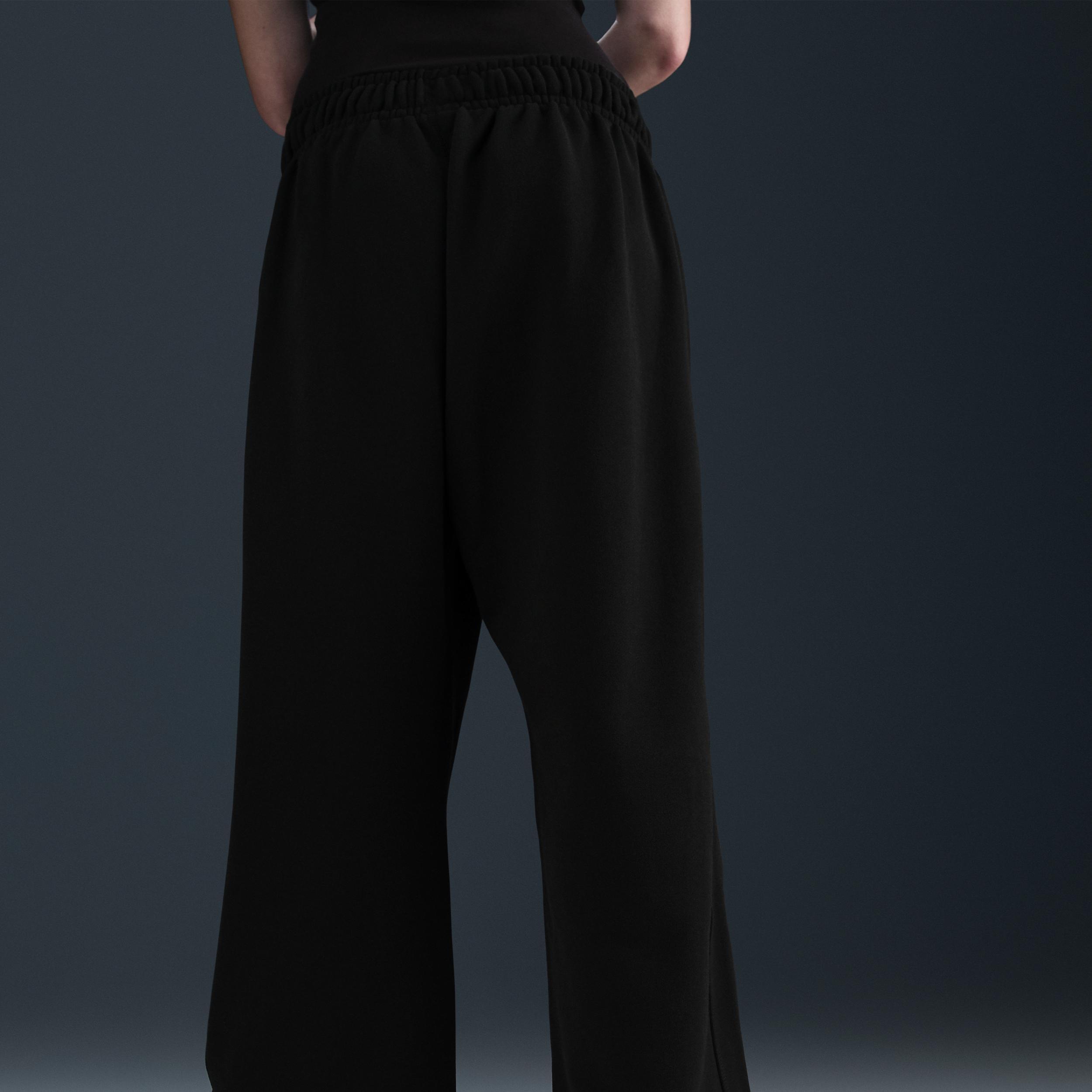 Women's Nike Sportswear Mid-Rise Oversized Open-Hem French Terry Pants Product Image
