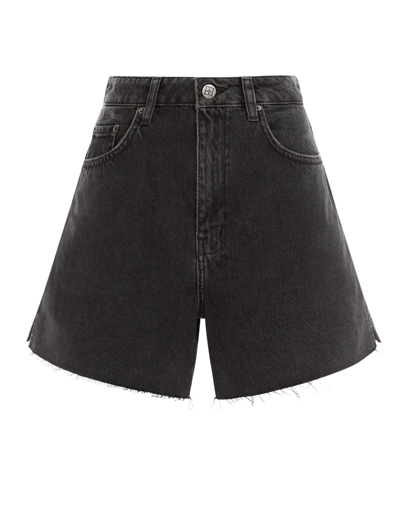 HI LINE SHORT WASHED BLACK Female Product Image