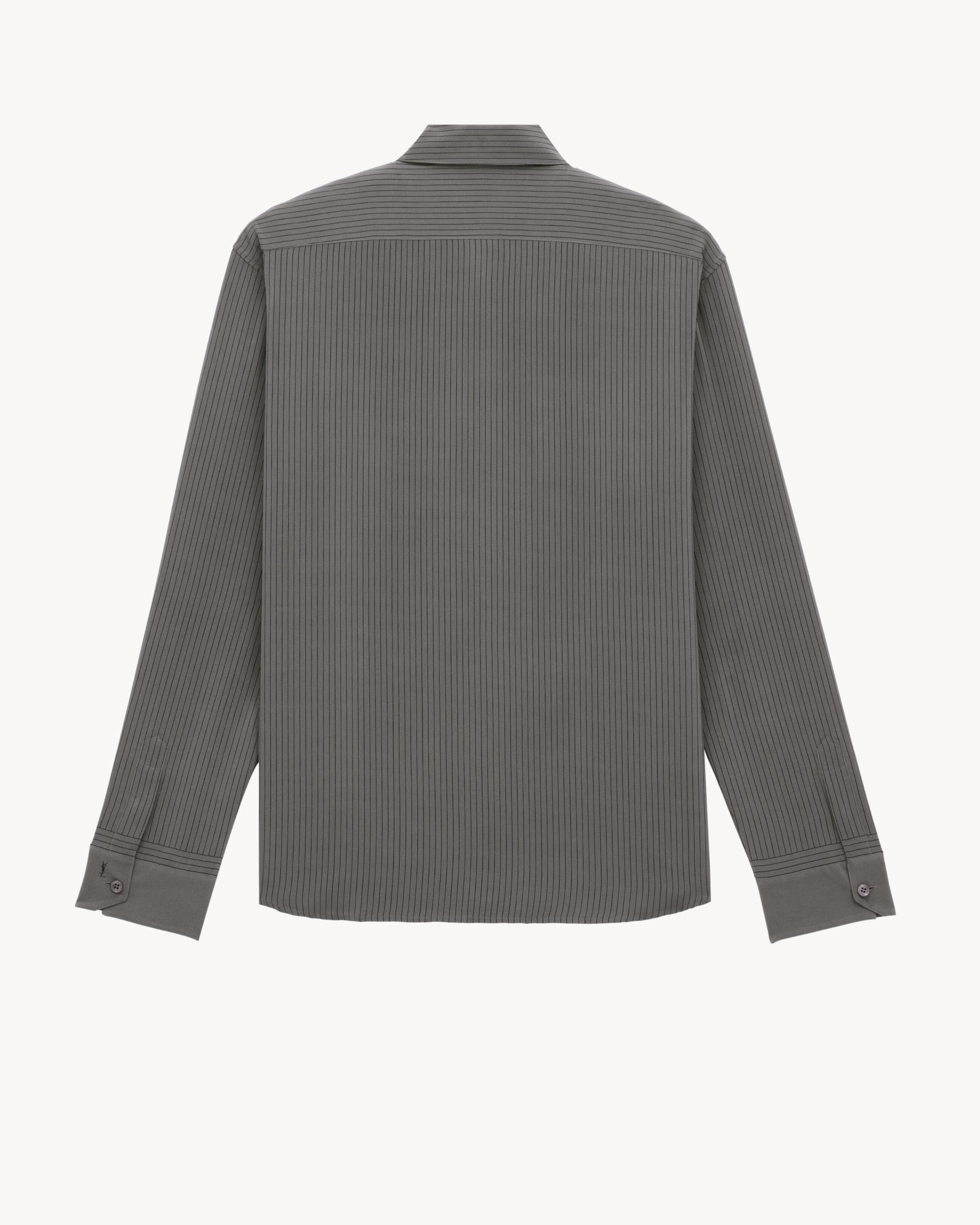 CASSANDRE shirt in striped silk Product Image
