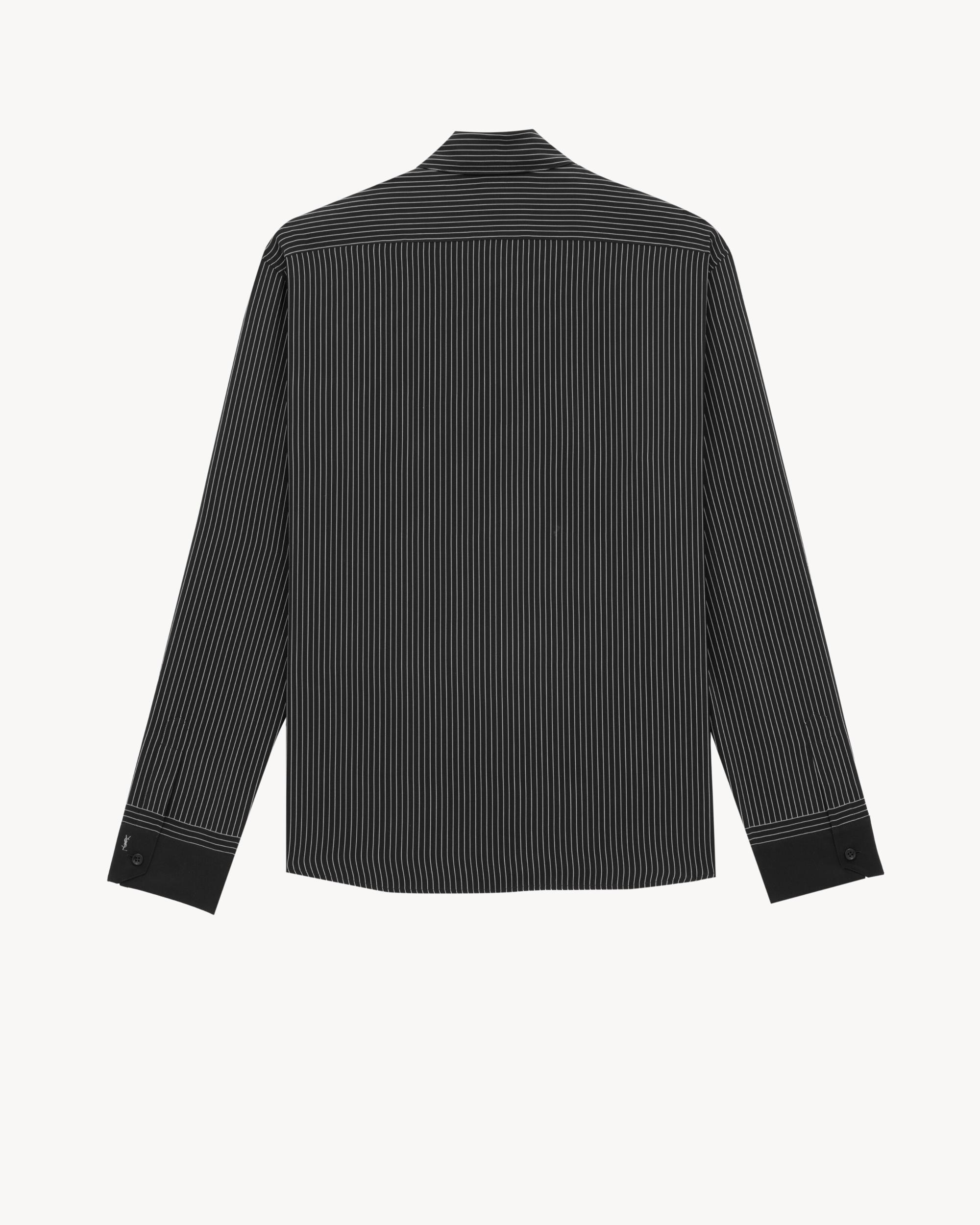 CASSANDRE shirt in striped silk Product Image