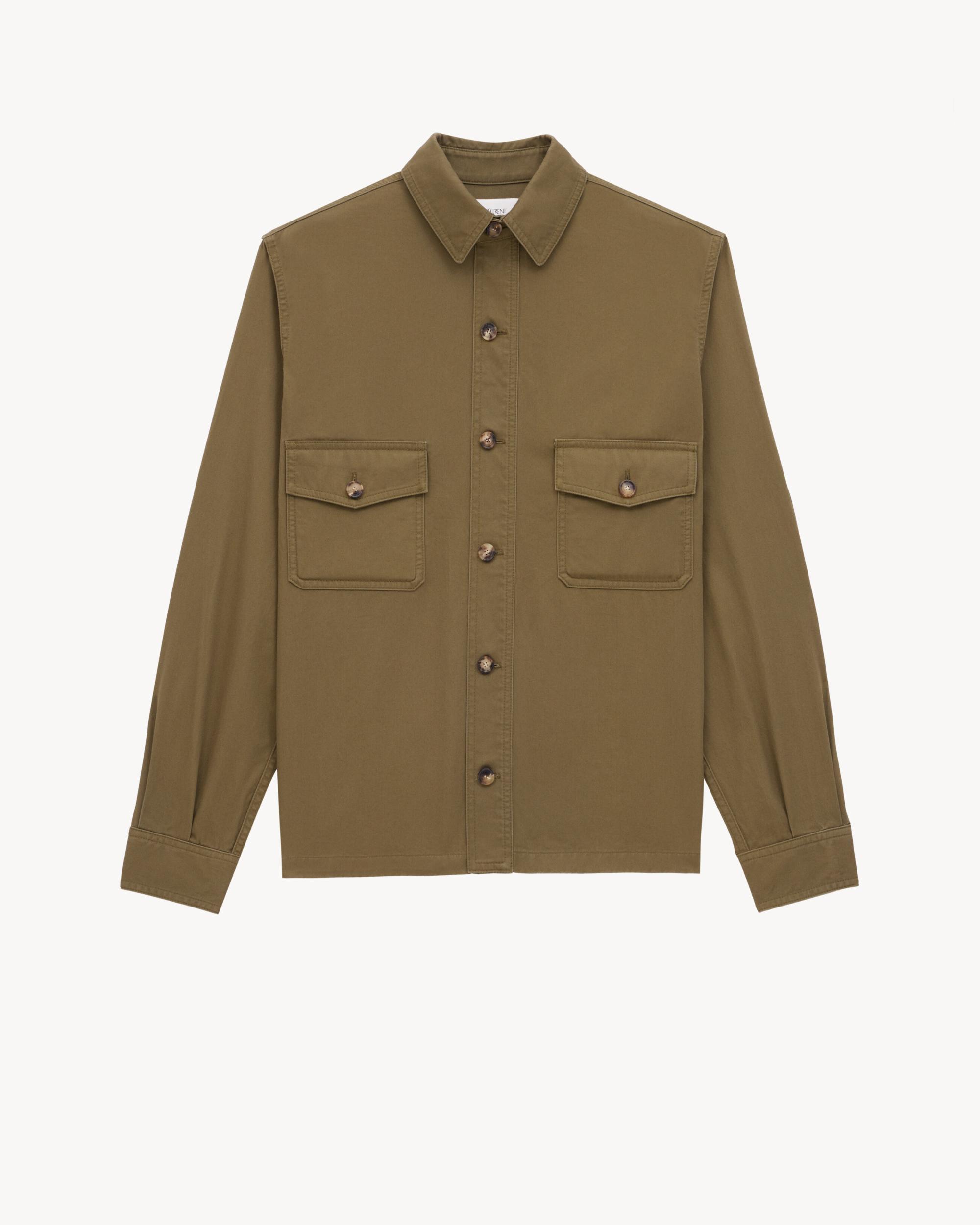 overshirt in cotton twill Product Image